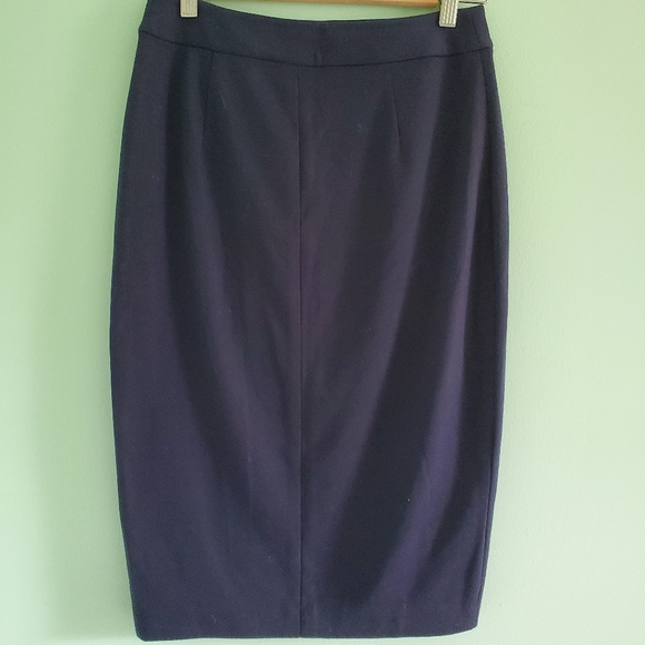 The Limited Navy Style Pencil Skirt w/ Button Embellishments - Size 2 - Picture 3 of 10